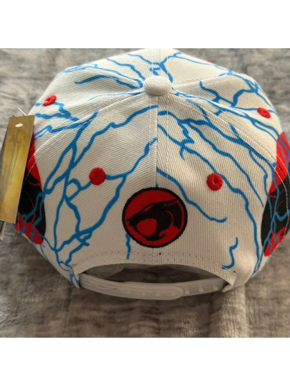 Thundercats Headgear Classics Lion-O Panthro Snapback Hat White Blue Red